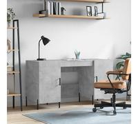 vidaXL Desk Concrete Grey 140x50x75 cm Engineered Wood, Grey