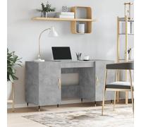 (concrete grey) vidaXL Desk Computer Desk Writing Table Office Work Desk White Engineered Wood