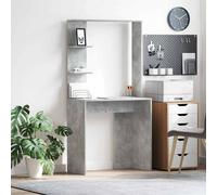 vidaXL Desk Concrete Grey 78.5 x 37 x 154.5 cm Engineered Wood