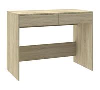 vidaXL Desk Home Bedroom Furniture Working Computer Work Study Drawer Table Office School Writing Reading Drawing Desk Sonoma Oak Chipboard