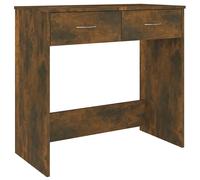 (smoked oak) vidaXL Desk Workstation Corner Office Table Computer Desk Engineered Wood
