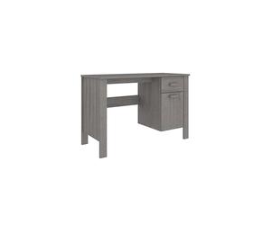 vidaXL Desk Laptop Writing Study Table Home Office Gaming Computer Desk Home Office Table HAMAR Light Grey 113x50x75 cm Solid Wood Pine