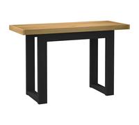 Desk Solid pine natural top Black A-shaped legs 120x50x75cm Rustic study tables