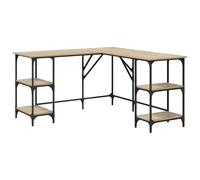 vidaXL Desk Sonoma Oak 139x139x75 cm Engineered Wood