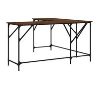 vidaXL Desk Office Study Writing Desk Computer Table Brown Oak Engineered Wood