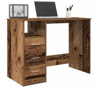vidaXL Desk Old Wood 102x76x50 cm Engineered Wood