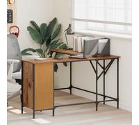 vidaXL Desk Old Wood 141 x 141 x 75 cm Engineered Wood
