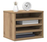 vidaXL Desk Organiser Artisan oak 36 x 26 x 29.5 cm Engineered wood, Office Essentials, Rectangular Desk Organiser for Ample Storage, Home Furniture and Workspace Management, Utility Organizer