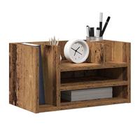 vidaXL Desk Organiser Artisan oak 44.5 x 24 x 25 cm Engineered wood, Rustic Desk Organizer, Rectangular Office Supplies, Workspace, Compact Storage, Efficient Workstation Accessories