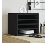 vidaXL Desk Organiser Black 36x26x29.5 cm Engineered wood