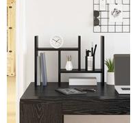 vidaXL Desk Organiser Black oak 34.5 x 15.5 x 35.5 cm Engineered wood