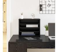 vidaXL Desk Organiser Black Oak 36 x 26 x 29.5 cm Engineered wood