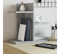 vidaXL Desk Organiser - Concrete Grey Office File Tray - Engineered Wood, 42x21.5x42 cm - Multi-Use for Home, Office, Study, Bedroom