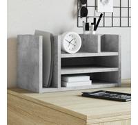 vidaXL Desk Organiser Concrete Grey 44.5x24x25 cm Engineered wood