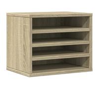 vidaXL Desk Organiser Tray File Sonoma Oak 36x26x29.5 cm Engineered Wood