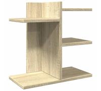 vidaXL Desk Organiser Tray Sonoma Oak - Engineered Wood Desktop Organizer with Ample Storage for Office, Study, Bedroom - Dimensions: 42 cm x 21.5 cm x 42 cm - Modern Design - Assembly Required