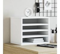 vidaXL Desk Organiser White 36x26x29.5 cm Engineered wood