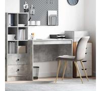 vidaXL Desk Other Concrete grey 90 x 50 x 76 cm Engineered wood