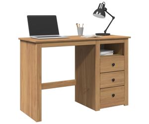 vidaXL Desk Panama 112x45x75 cm Solid Wood Pine