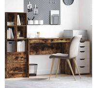 vidaXL Desk Smoked Oak 100 x 40 x 76 cm
