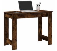 vidaXL Desk Smoked Oak 100x45x75 cm Engineered Wood