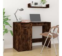 (smoked oak) vidaXL Desk Office Table Computer Desk Study Working Table Engineered Wood