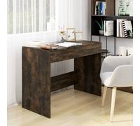 vidaXL Desk Smoked Oak 101x50x76.5 cm Engineered Wood, Brown
