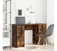 vidaXL Desk Smoked Oak 120x42x76 cm Engineered Wood