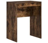 vidaXL Desk Smoked oak 60 x 40 x 76 cm Engineered wood, Living Room, Rectangular, Modern, Durable, Ample Storage, Compact Desk, Writing, Student, Functional