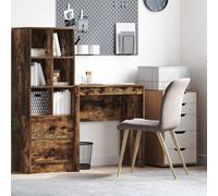 Writing Desk Smoked Oak 70x40x76cm Engineered Wood Compact Home Office for Study