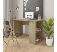 vidaXL Desk Sonoma Oak 110x60x73 cm Engineered Wood, Brown
