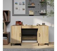 vidaXL Desk Sonoma Oak 140x50x75 cm Engineered Wood