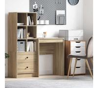 vidaXL Computer Desk Sonoma Oak Wood Material 60 x 40 x 76 cm