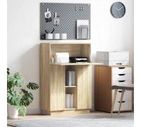 vidaXL Desk Sonoma Oak 71.5 x 31.5 x 106.5 cm Engineered Wood