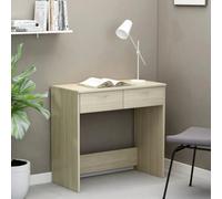 vidaXL Desk Sonoma Oak 80x40x75 cm Engineered Wood, Brown
