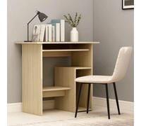 vidaXL Desk Sonoma Oak 80x45x74 cm Engineered Wood UK GF0