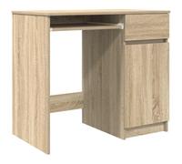 vidaXL Desk Sonoma Oak 86x49x76 cm Engineered Wood