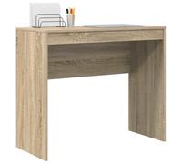 vidaXL Desk Sonoma oak 90 x 40 x 76 cm Engineered wood, Living Room, Rectangular, Modern, Durable, Ample Storage, Compact Desk, Writing, Student, Functional