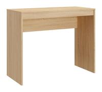 vidaXL Compact Desk in Sonoma Oak - Efficient and Versatile Engineered Wood Table for Study, Work, and Console use, Easy to Clean - Modern Brown finish for Office or Dorm Spaces - 90 x 40 x 72 cm