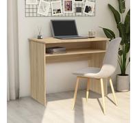 vidaXL Desk Sonoma Oak 90x50x74 cm Engineered Wood, Brown