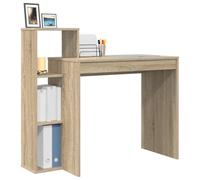 Home Office Computer Desk PC Laptop Gaming Table W/ Book Shelves Bookcase UK