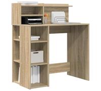 vidaXL Desk Sonoma Oak Engineered Wood 90 x 48 x 101.5 cm