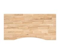 (natural, 100 x 50 x 2.5 cm) vidaXL Desk Top Writing Table Study Desk Untreated Solid Wood Oak Rectangular