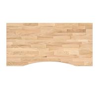 vidaXL Desk Top Untreated 100x60x2.5 cm Solid Wood Oak Rectangular worktop