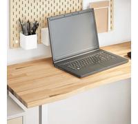 Desk Top Writing Table Study Desk Untreated Solid Wood Oak Rectangular vidaXL