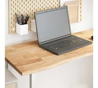 Desk Top Writing Table Study Desk Untreated Solid Wood Oak Rectangular vidaXL