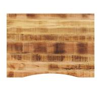 vidaXL Desk Top with Curve 110x80x2.5 cm Solid Wood Rough Mango