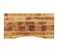 vidaXL Desk Top with Curve 140x50x2.5 cm Solid Wood Rough Mango