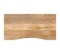 vidaXL Desk Top with Curve Replacement Dining Table Top Solid Wood Rough Mango