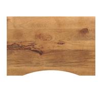 vidaXL Desk Top with Curve 80x50x2.5 cm Solid Wood Rough Mango